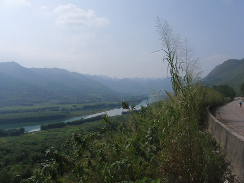 Looking up the Li River.